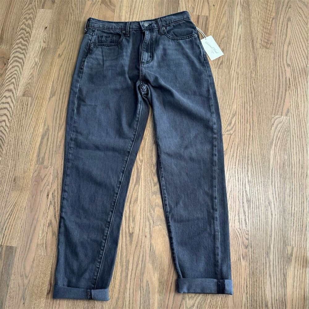 Universal Thread Boyfriend Jeans Black Denim Size 00/24R